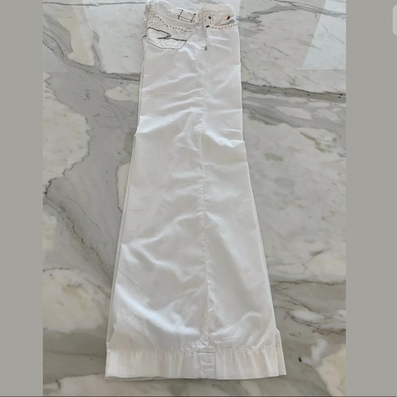 Z BRAND WHITE COTTON FLAIR JEAN STYLE PANTS SIZE 28 X 33 - Picture 4 of 16